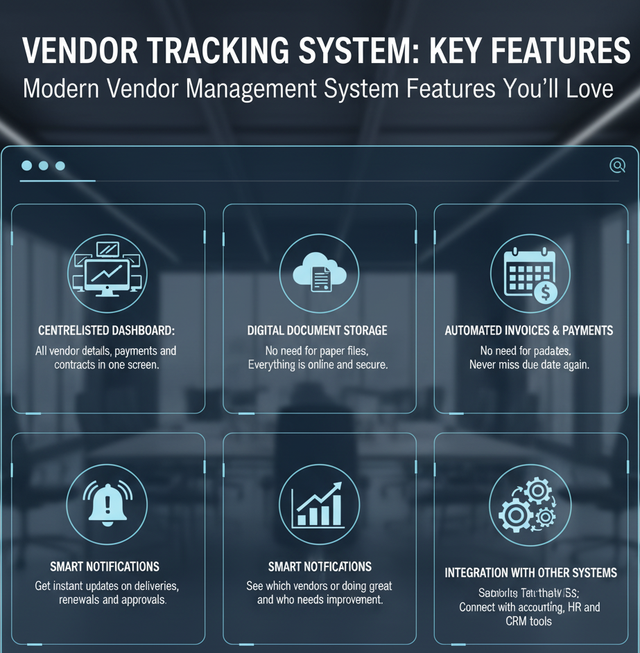 Vendor tracking system